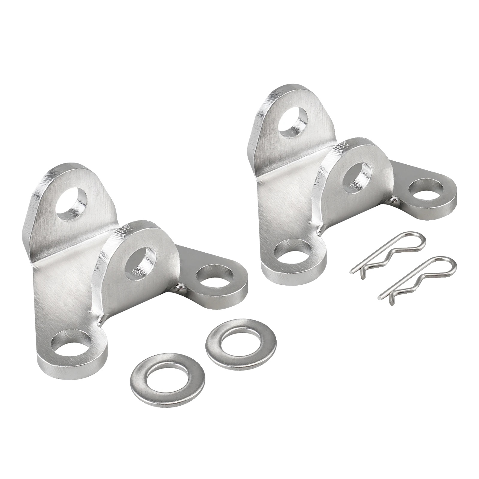 Fußrastenabsenkungswinkel, Edelstahl, Kompatibel Mit Yamaha Tenere 700, Silber