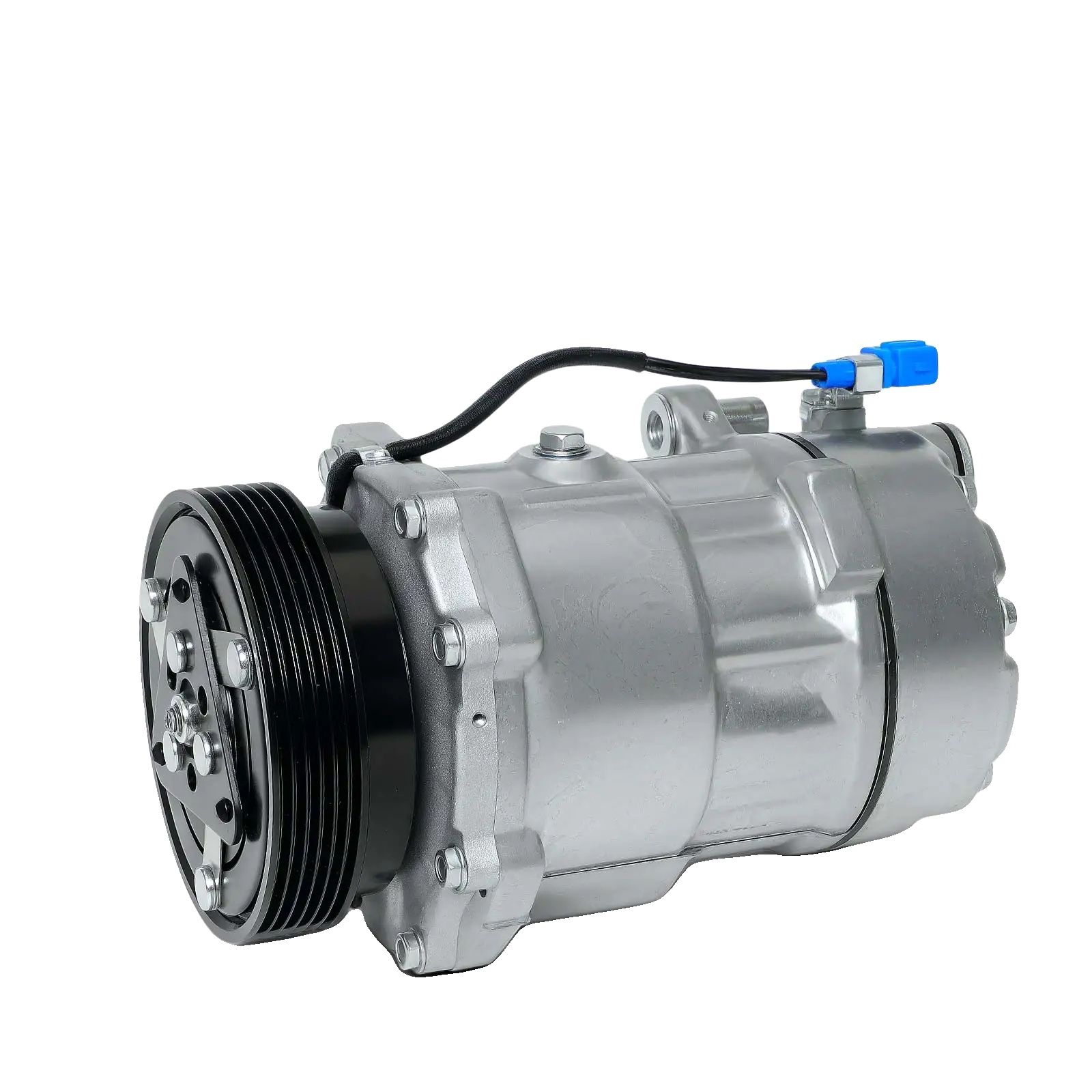 Klimakompressor, Riemenscheibendurchmesser 119 Mm, Nennspannung 12 V, Kältemittel R134a, Ölfüllmenge 125 Ml, 6 Rippen