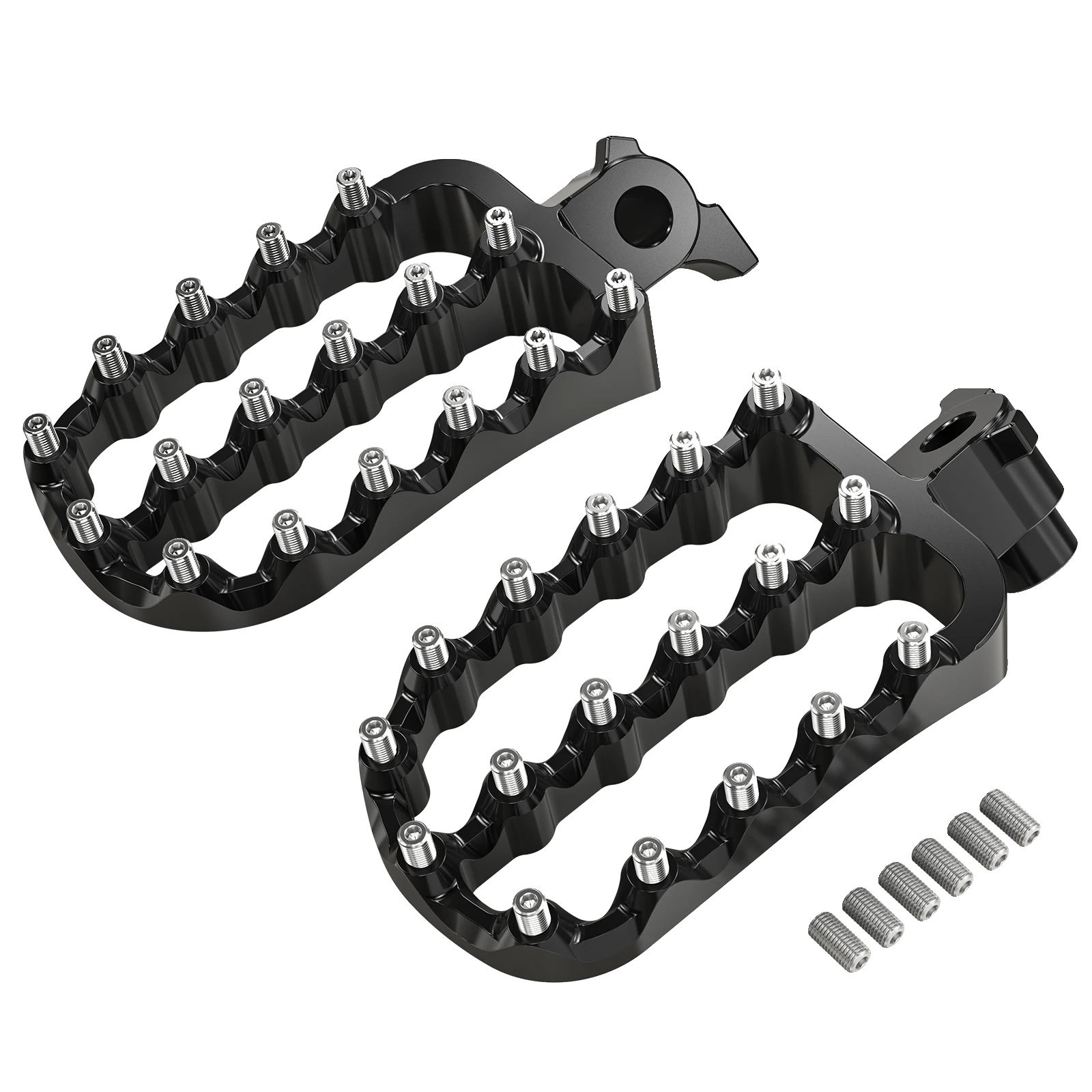 Fußrastenabsenkungswinkel, 20 Mm Absenkung, Verbesserter Komfort, Fußstütze Schwarz