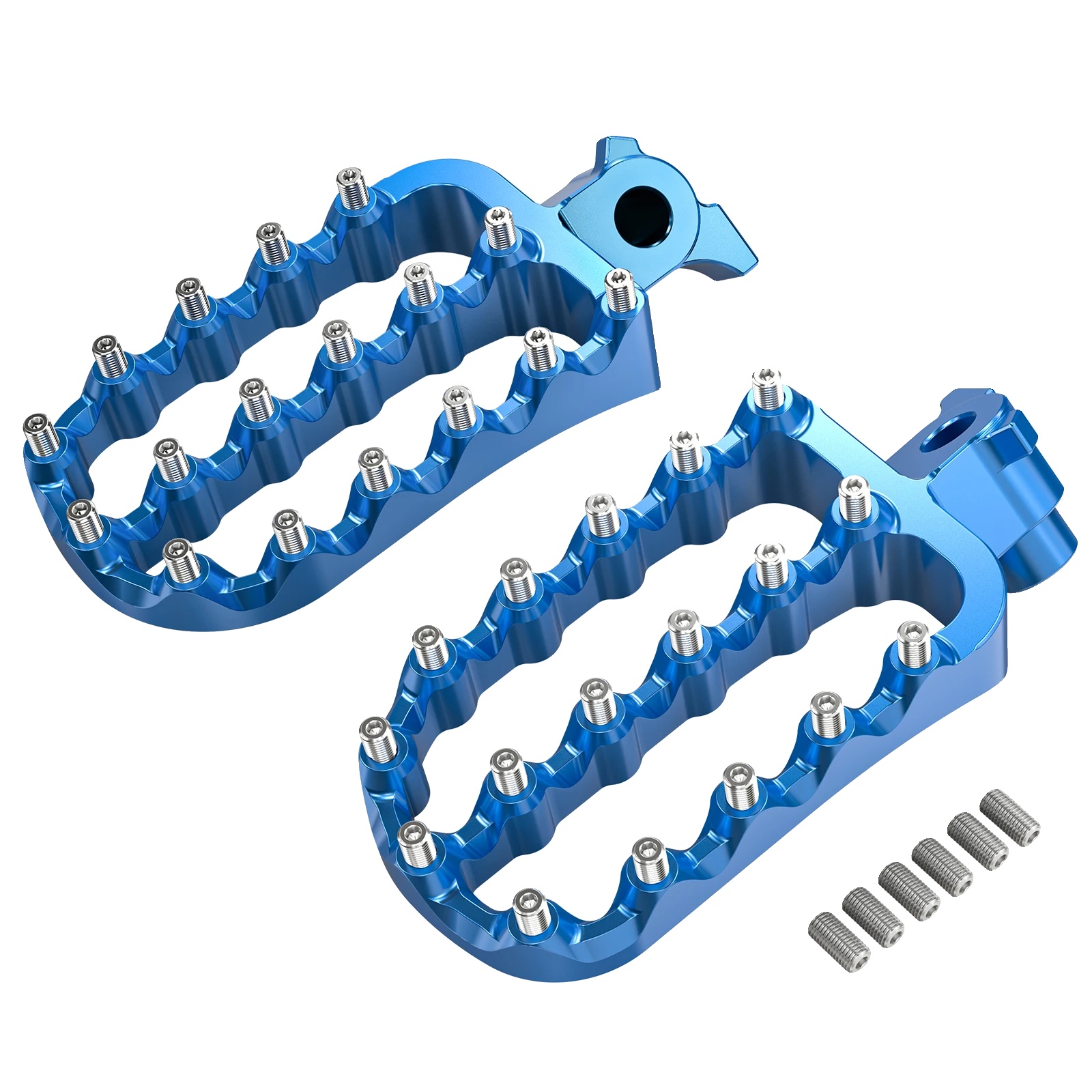 Fußrastenabsenkungswinkel, 20 Mm Absenkung, Verbesserter Komfort, Fußstütze Blau