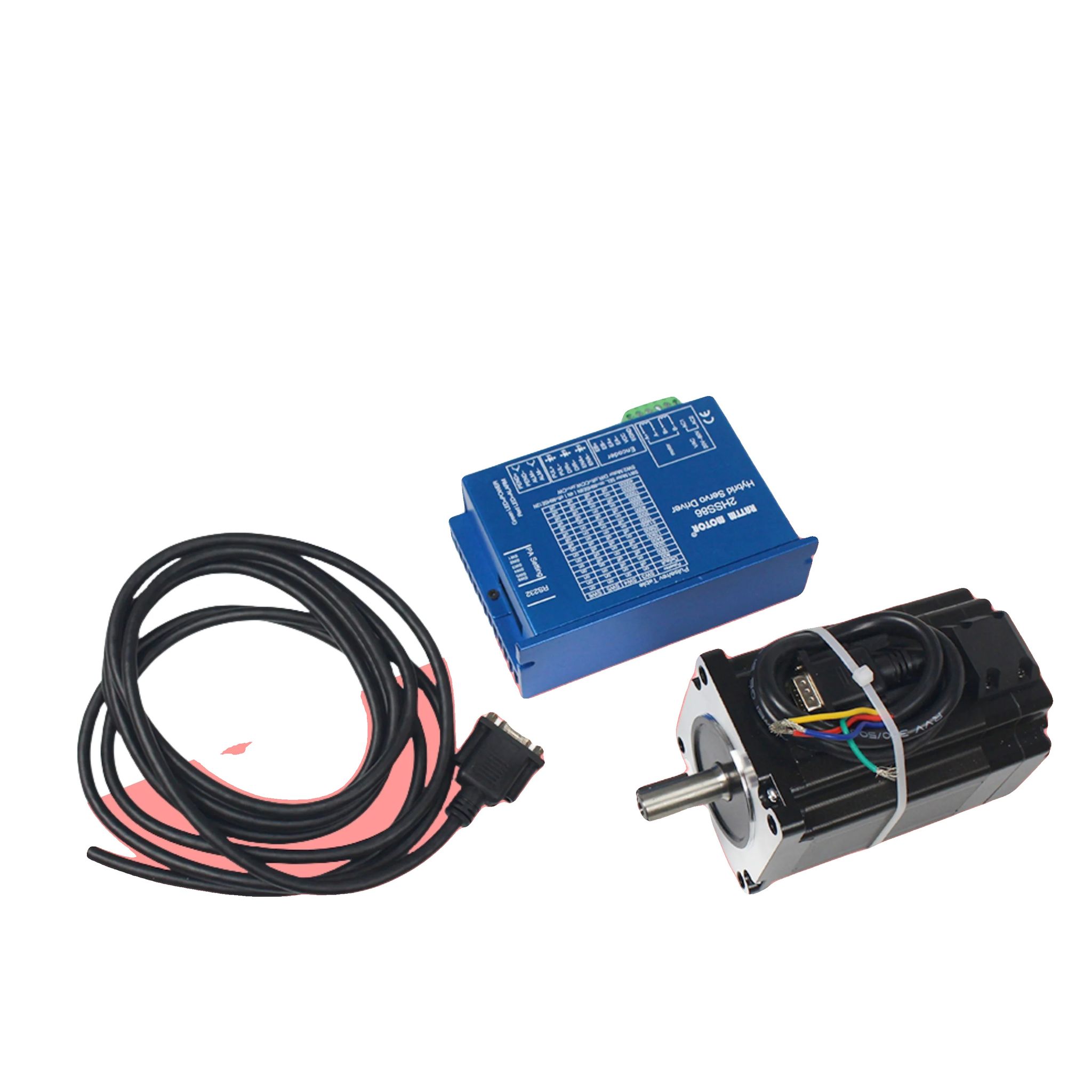 Geschlossener Regelkreis-schrittmotor, Drehmoment 12 N.m, Strom 3,0 A, Spannung Ac2470v/dc30100v, Abmessungen 86x86x118mm, Phasen 2