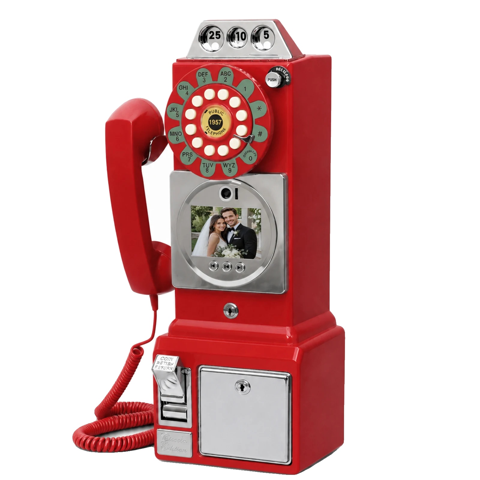 Video-gästebuch Telefon, 1080p Aufnahme, 32gb Speicher, Rot