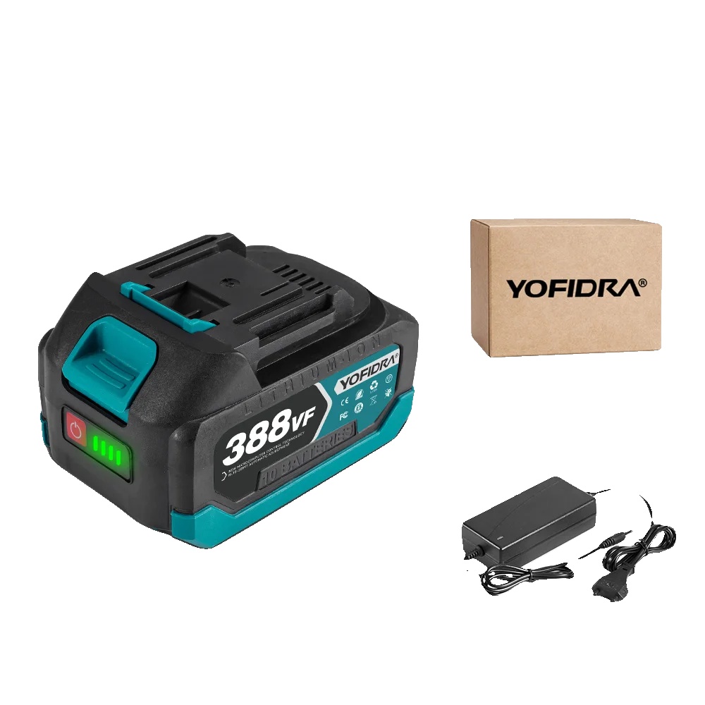 Wiederaufladbare Lithium-batterie, 15000mah Bis 22500mah, Kompatibel Mit Elektrowerkzeugen, 1x388vf-1 Ladegerät