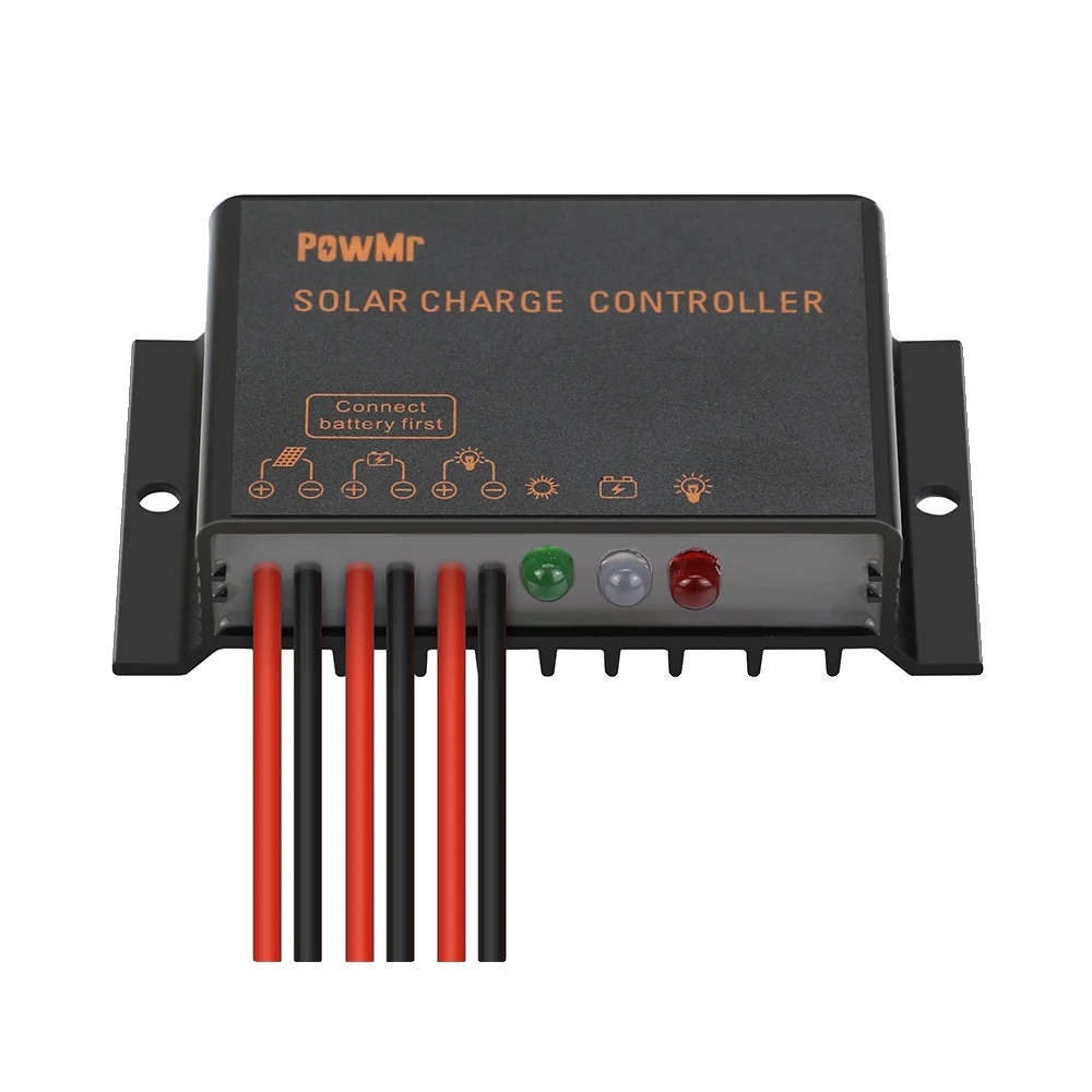 Solar-ladecontroller, 4-stufen Pwm-ladung, Wasserschutzklasse, 10a 12v 24v