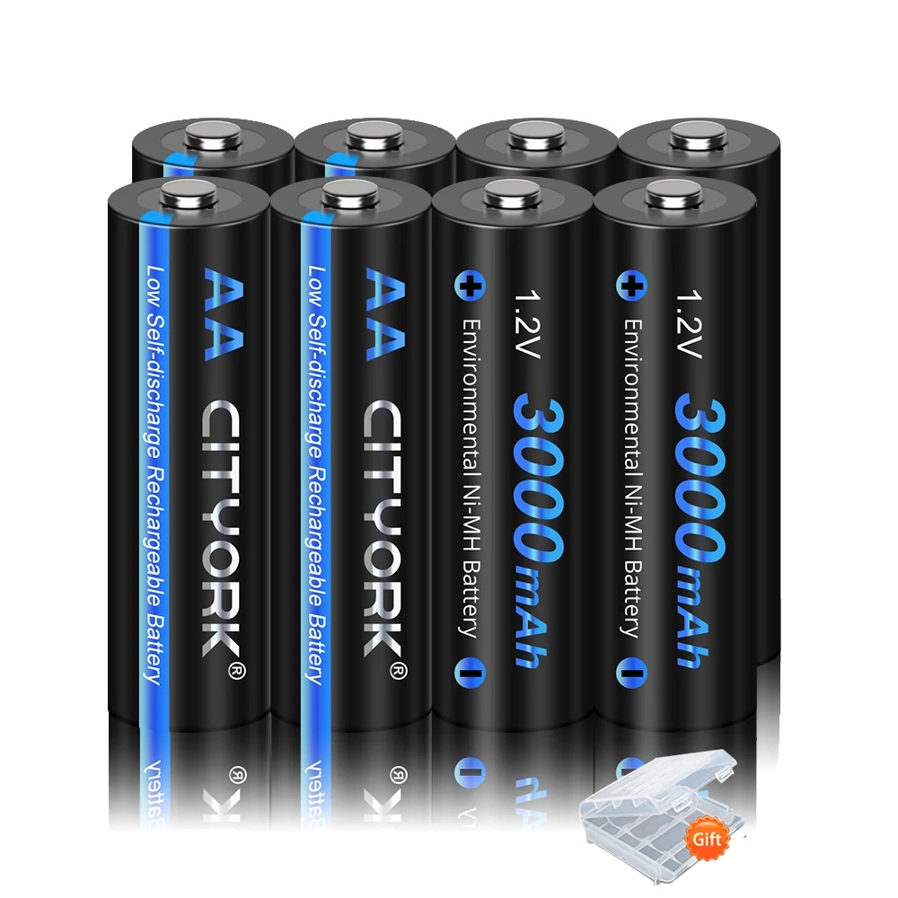 Wiederaufladbare Nimh-batterien, 3000mah Kapazität, Kompatibel Mit Aa-geräten, 8pcs Aa
