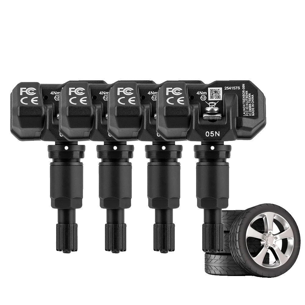 Tpms-sensor, Dualfrequenz 315mhz/433mhz, Aluminiumlegierung, Verstellbarer Winkel, Bluetooth-kommunikation, Drucküberwachungsbereich 0-800kpa