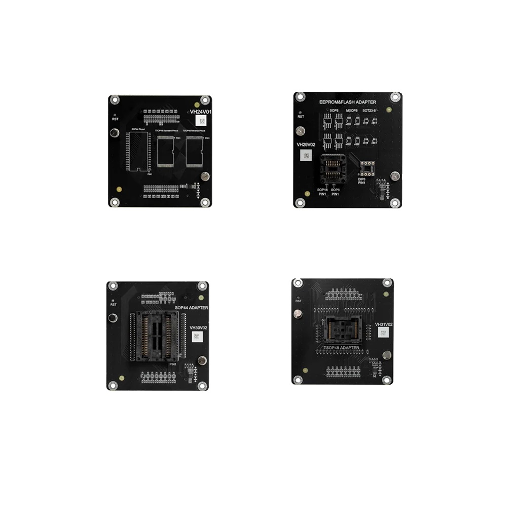 Mehrfach Programmierbare Adapter-kit, Hochwertiger Kunststoff, Standardmaße Für Sop44/tsop48, Kompatibel Mit Am29fxxx/sst36vfxxx, Lötfreies