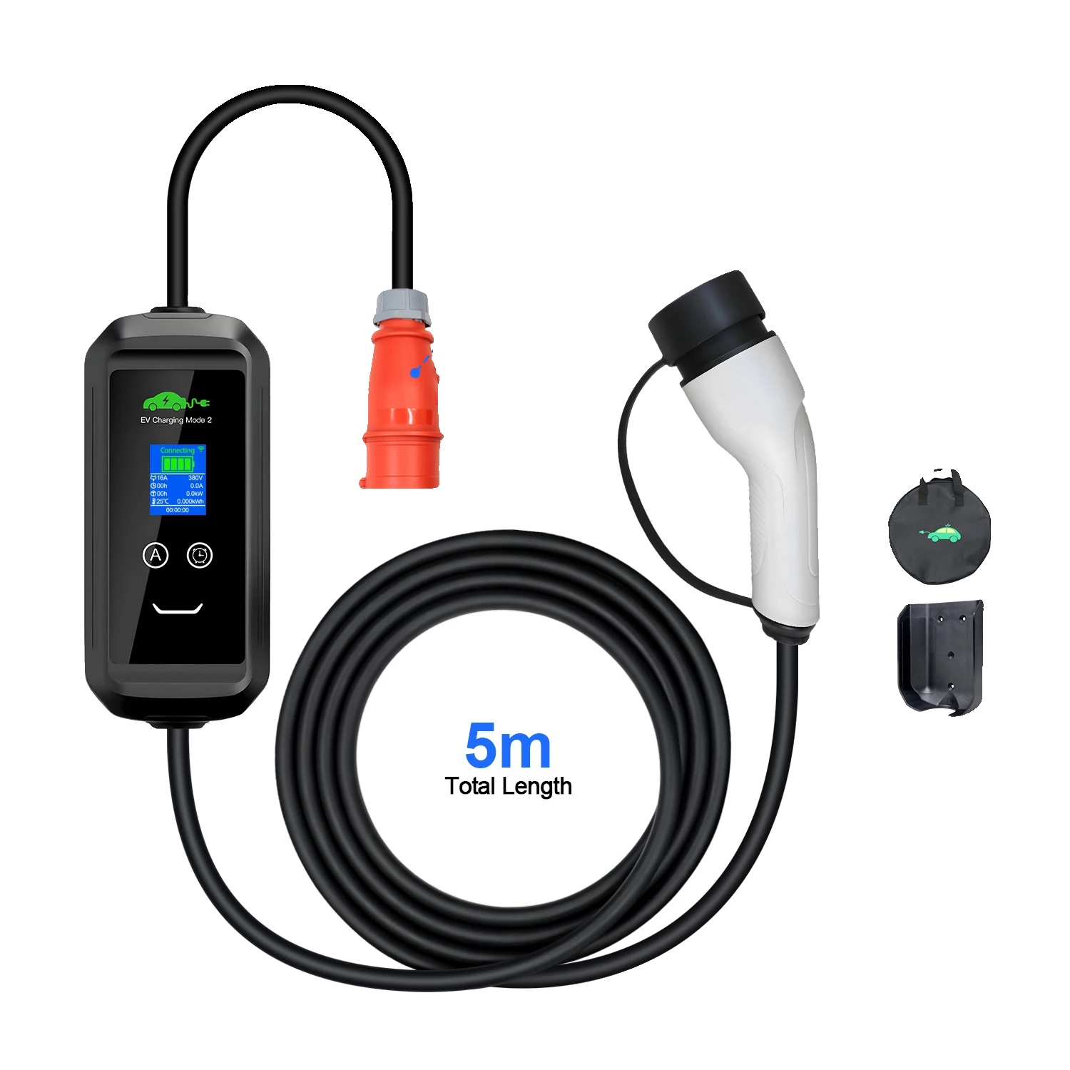 Ev-ladegerät, 16a Mobiles Laden, Wifi-app-steuerung, F2-app-5m, Typ2