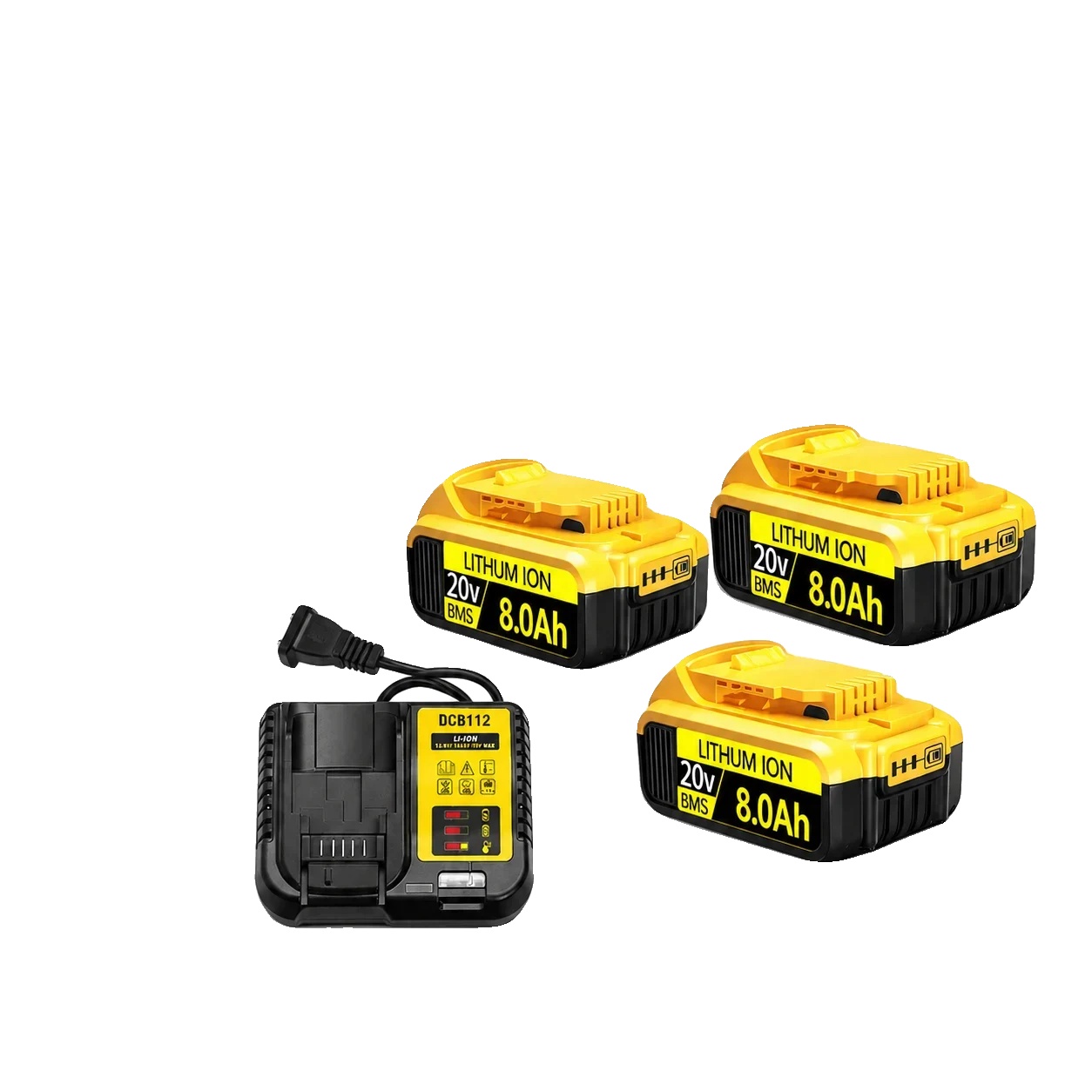 Ersatzbatterie, 20v Kompatibilität, Verlängerte Laufzeit, Polen-20v Dewalt 8.