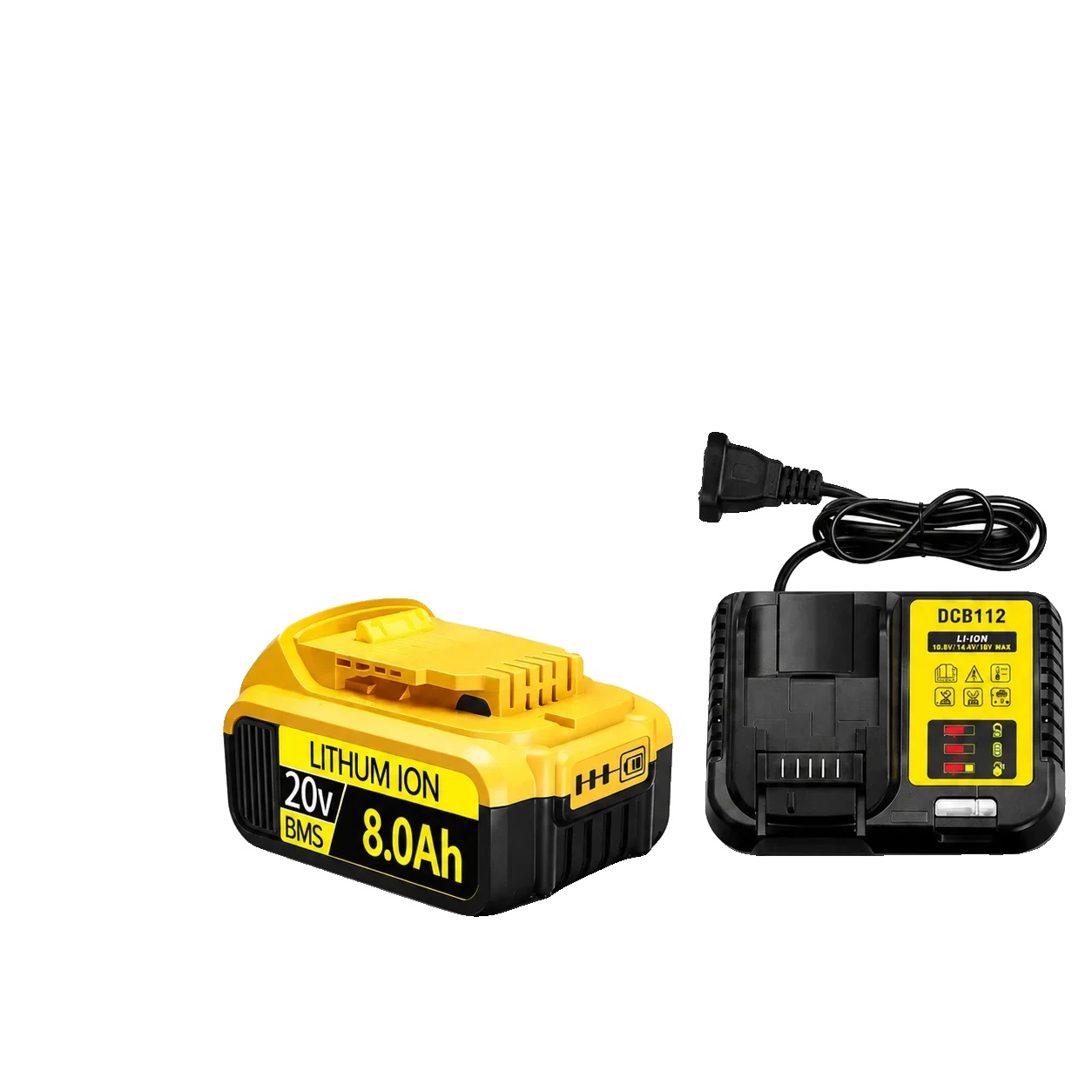 Ersatzbatterie, 20v Kompatibilität, Verlängerte Laufzeit, Polen-20v Dewalt 8.-e