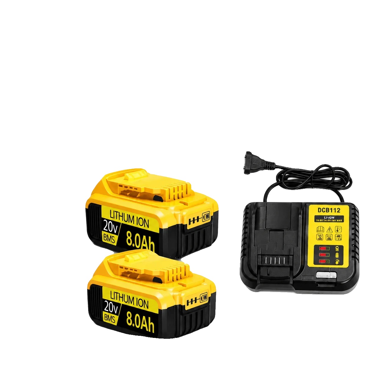 Ersatzbatterie, 20v Kompatibilität, Verlängerte Laufzeit, Polen-20v Dewalt 8.-b