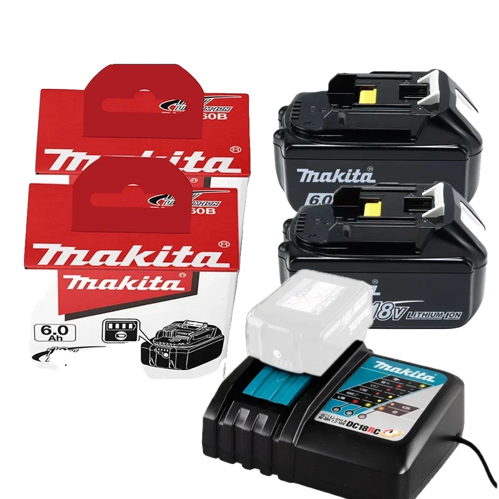 Ersatzbatterie, 6000mah Kapazität, Erweiterte Schutzfunktionen, 2pcs 6000mah Dc18rc