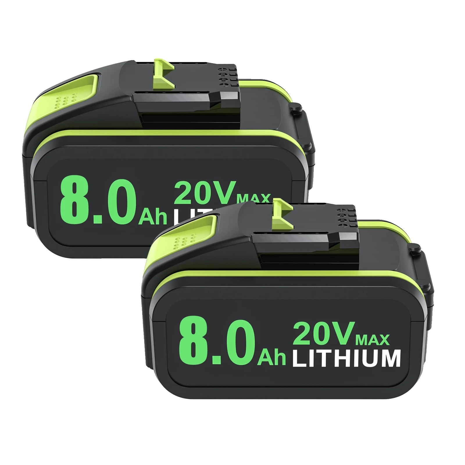 Lithium-batterie, 8000mah Kapazität, 20v Spannung, 2 Batterien