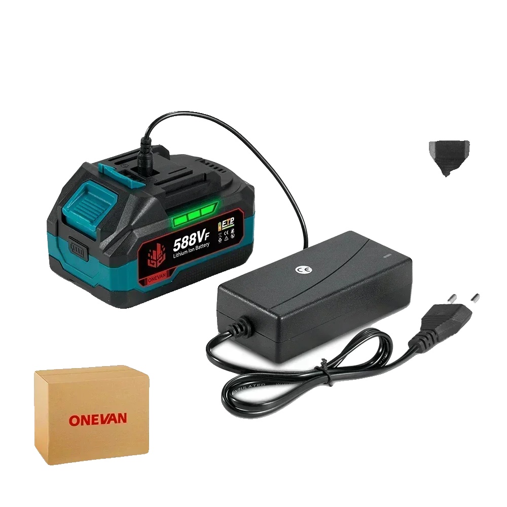 Wiederaufladbare Batterie, 22900mah Kapazität, Kompatibel Mit 18v Werkzeugen, Wie Gezeigt-a, 1 Batterie 1 Ladegerät-b