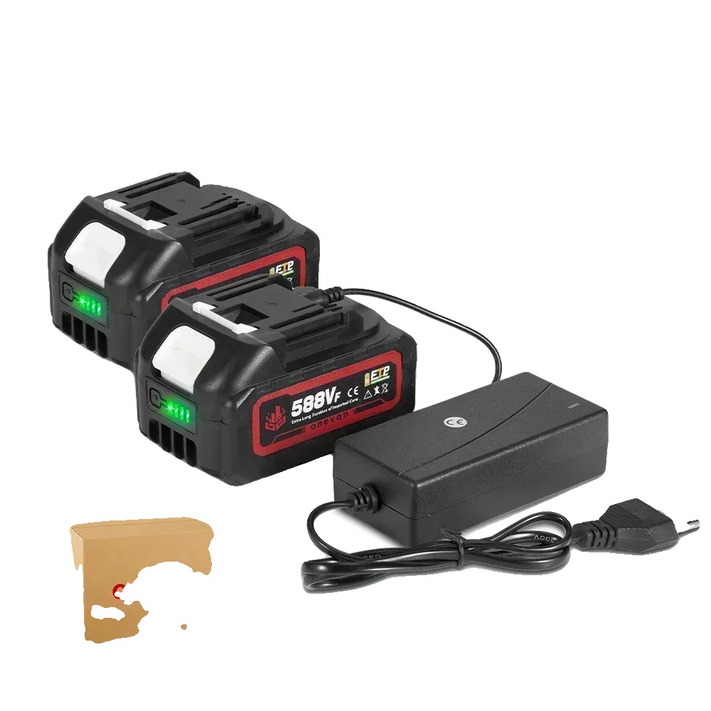 Wiederaufladbare Batterie, 22900mah Kapazität, Kompatibel Mit 18v Werkzeugen, Wie Gezeigt, 2batterie 1ladegerät-a