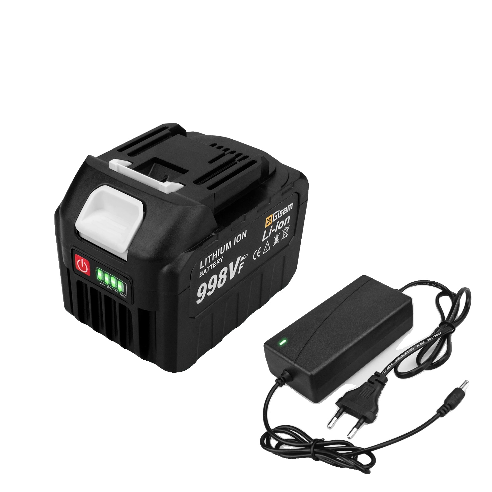 Wiederaufladbare Lithium-ionen-batterie, 22500mah Kapazität, Kompatibel Mit Elektrowerkzeugen, 1x998vf-1xladegerät