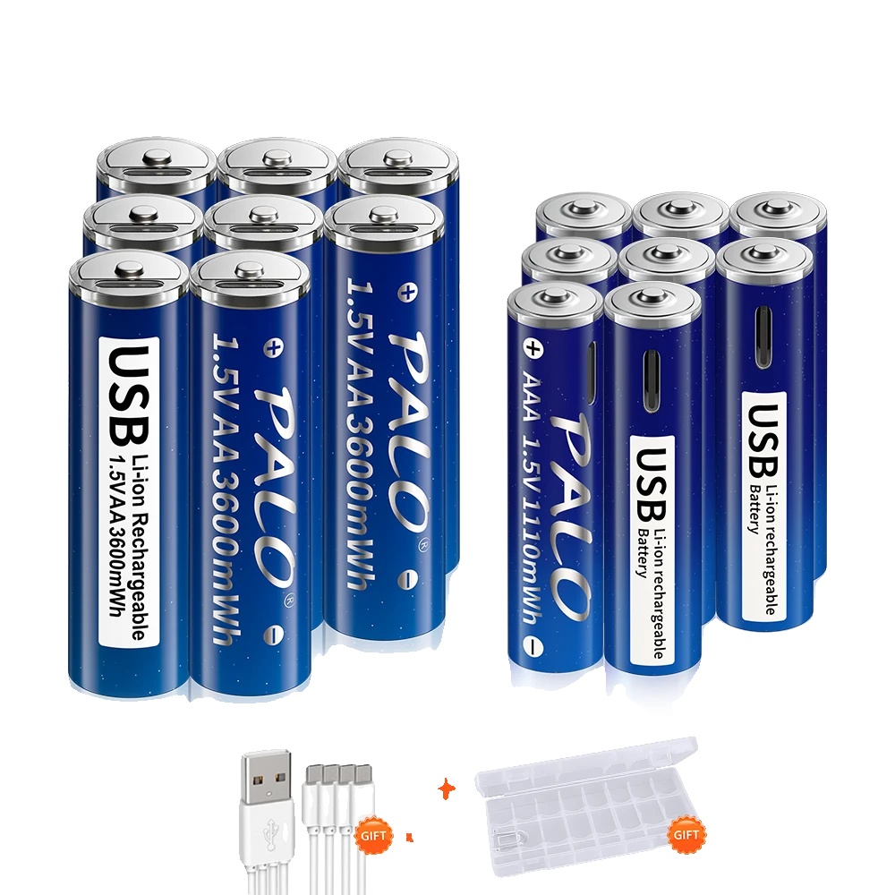Wiederaufladbare Batterien, 1,5v Lithium-ionen, Hohe Kapazität, 8aa Und 8aaa