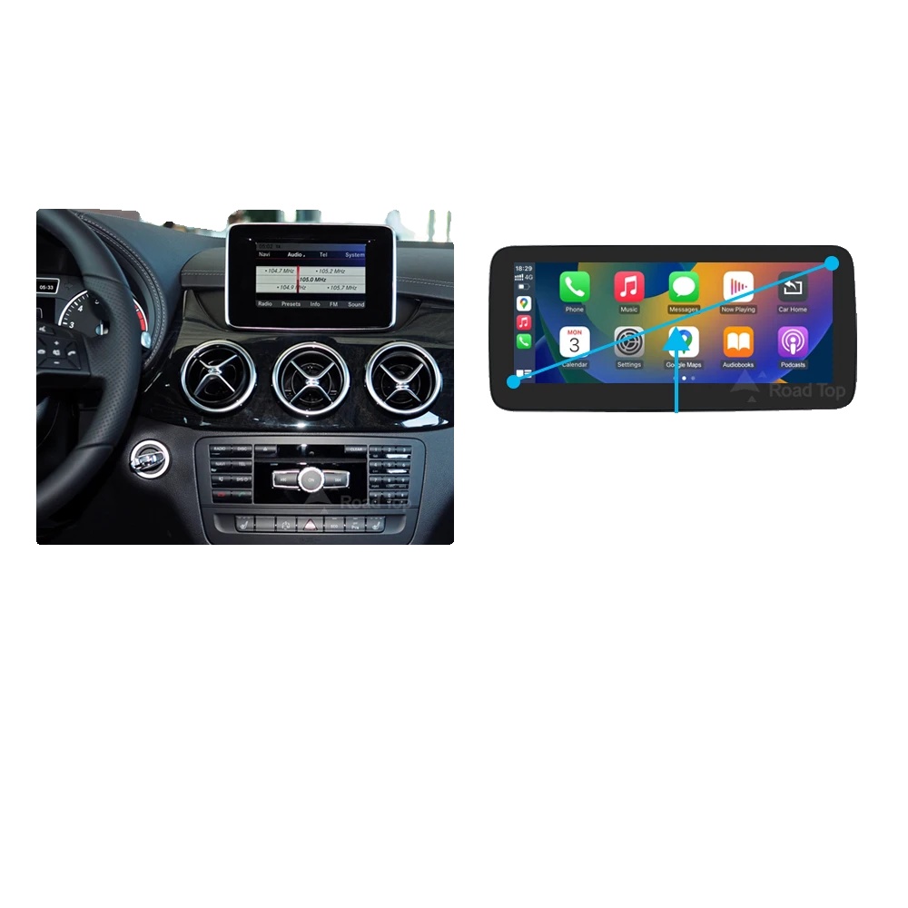 Multimedia-display, 10,25-zoll-bildschirm, Kompatibel Mit Benz Cla/gla, Carplay- Und Android Auto-unterstützung, 10,25 B Lhd