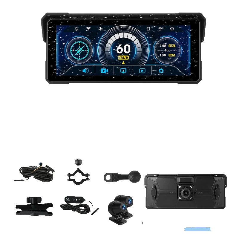 Motorrad Dvr, 8,1-zoll-display, Wasserdichtes Design, 32g, Motorrad Dvr