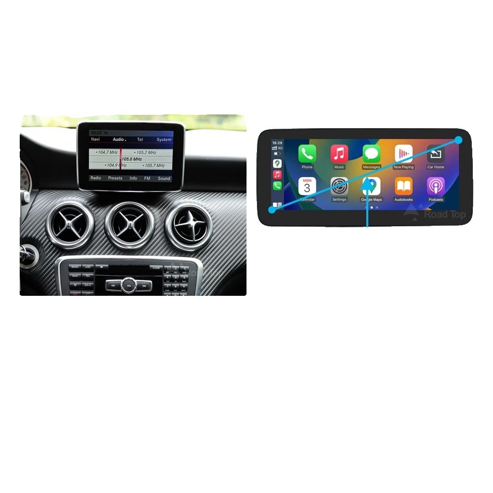 Multimedia-display, 10,25-zoll-bildschirm, Kompatibel Mit Benz Cla/gla, Carplay- Und Android Auto-unterstützung, 12.3 A Cla Gla