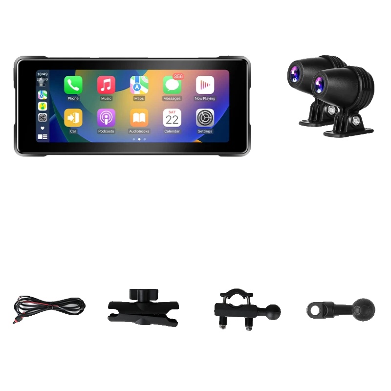Motorrad Dvr, Drahtlose Konnektivität, Dual-kamera-aufnahme, Duale Kamera, Keine