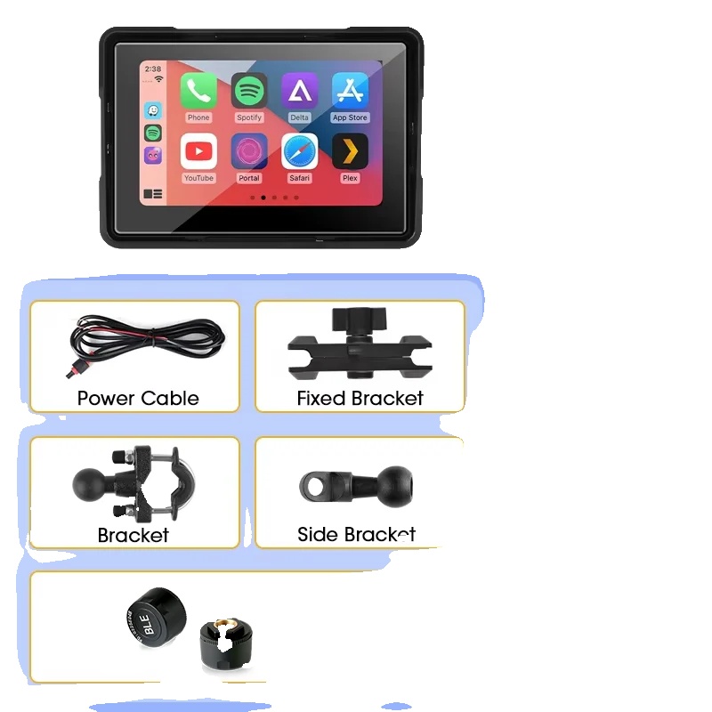 Motorrad Touch-display, Ip67 Wasserdicht, 1080p Dvr, 5 Zoll Pndtmps