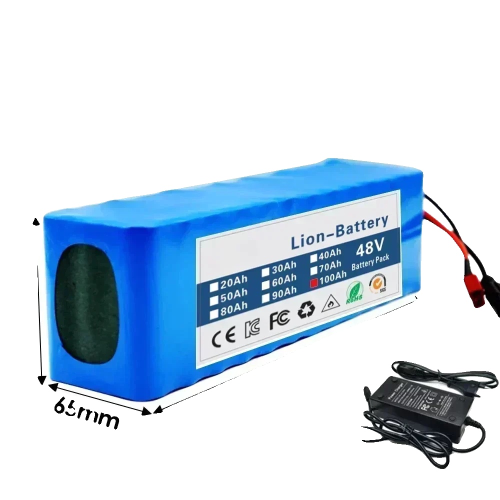 Lithium-ionen-batteriepack, 100ah Kapazität, Kompatibel Mit 48v Motoren, 48v 100ah