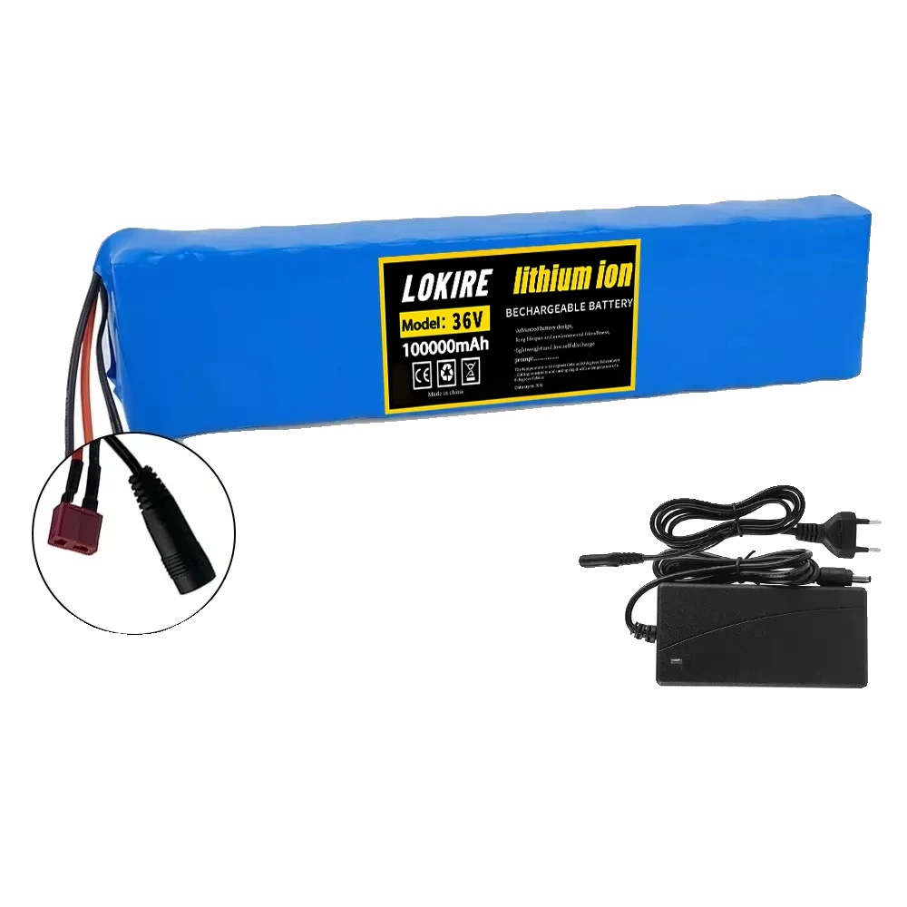 Lithium-ionen-batterie, 100ah Kapazität, 36v Spannung, T-dc-ladegerät