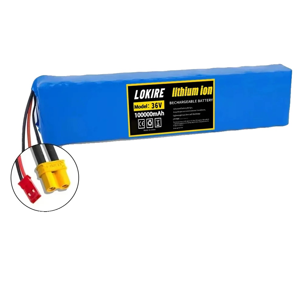 Lithium-ionen-batterie, 100ah Kapazität, 36v Spannung, Xt30 Jst