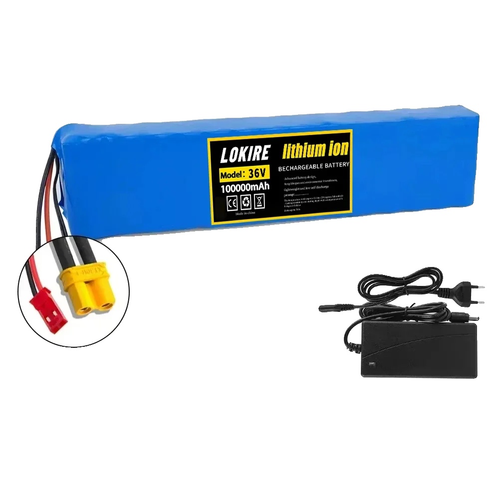Lithium-ionen-batterie, 100ah Kapazität, 36v Spannung, Xt30 Jst-ladegerät