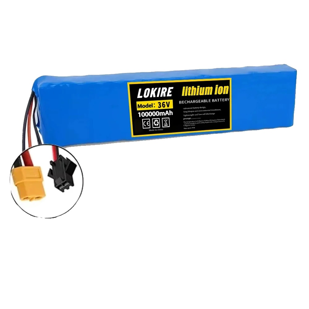 Lithium-ionen-batterie, 100ah Kapazität, 36v Spannung, Xt60-sm