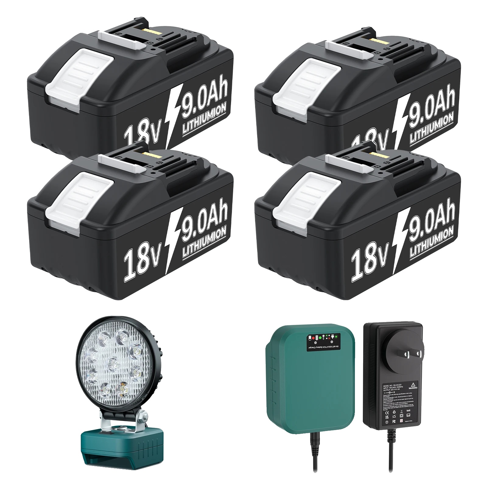 Batterie, Hohe Kapazität, Mehrkreis-schutz, Set 13