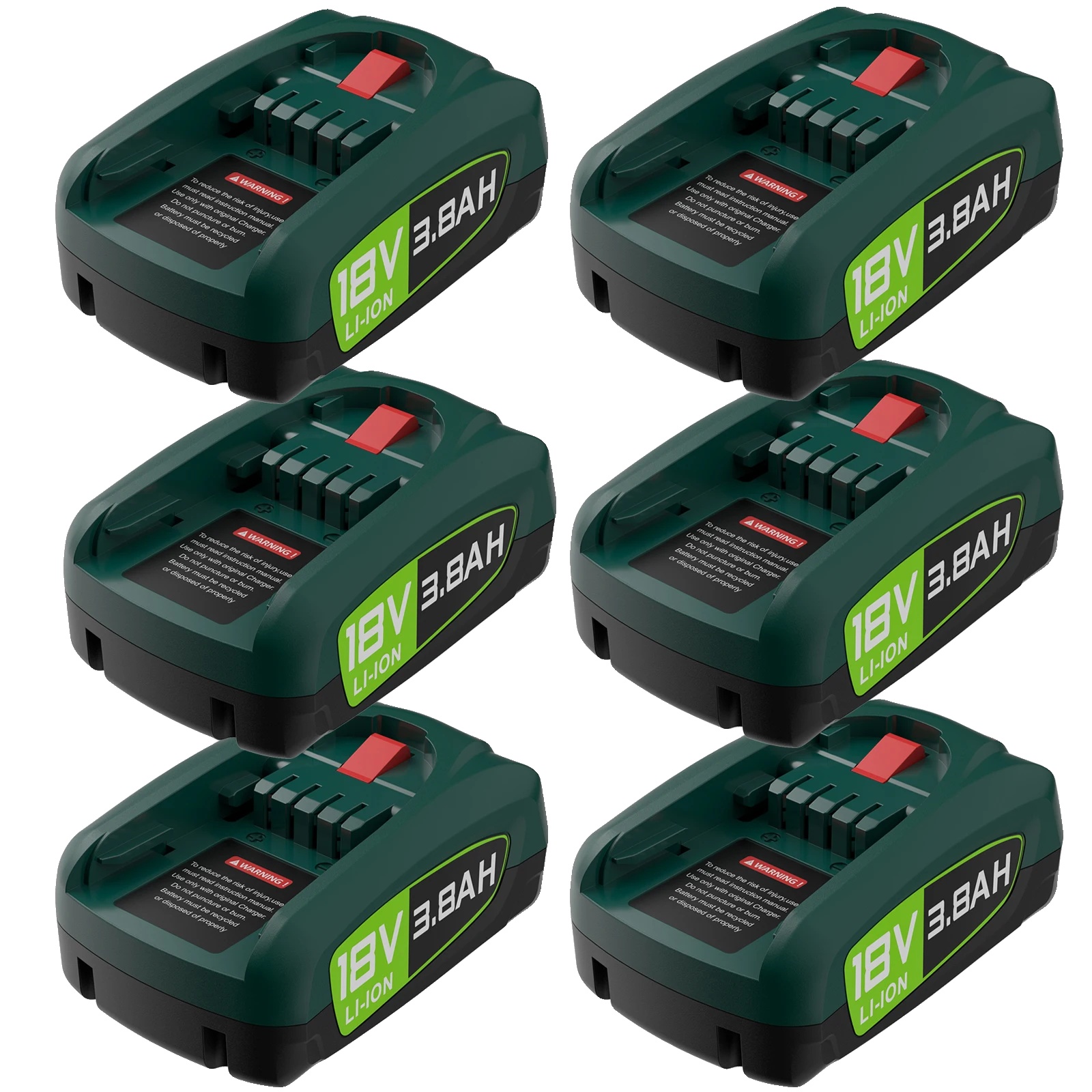 Ersatzbatterie Für Elektrowerkzeuge, Hohe Kapazität 3800mah, Vielseitige Kompatibilität, 6bat, 18v-a