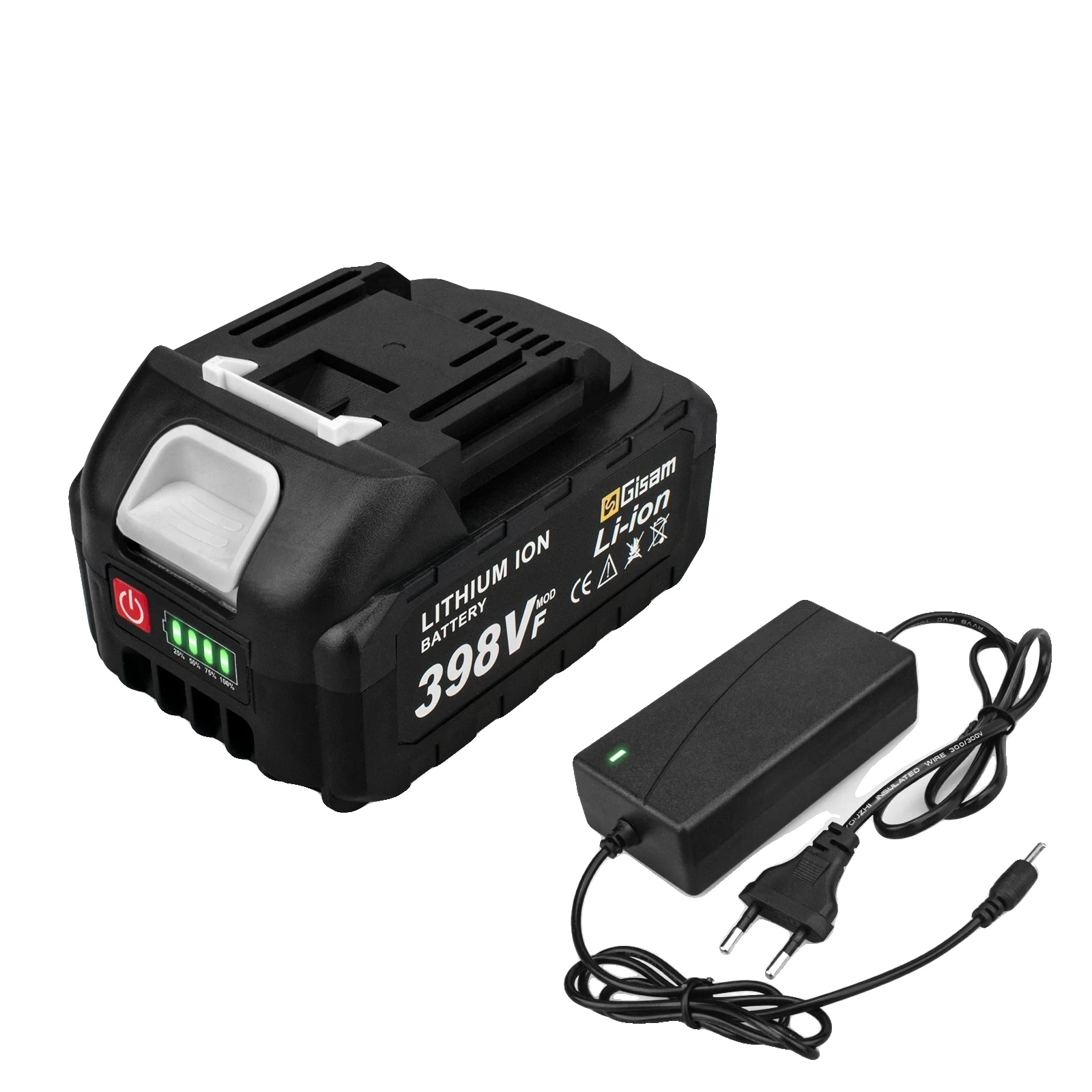 Wiederaufladbare Batterie, 4500mah Kapazität, Ce-zertifiziert, 1x398vf-1xladegerät