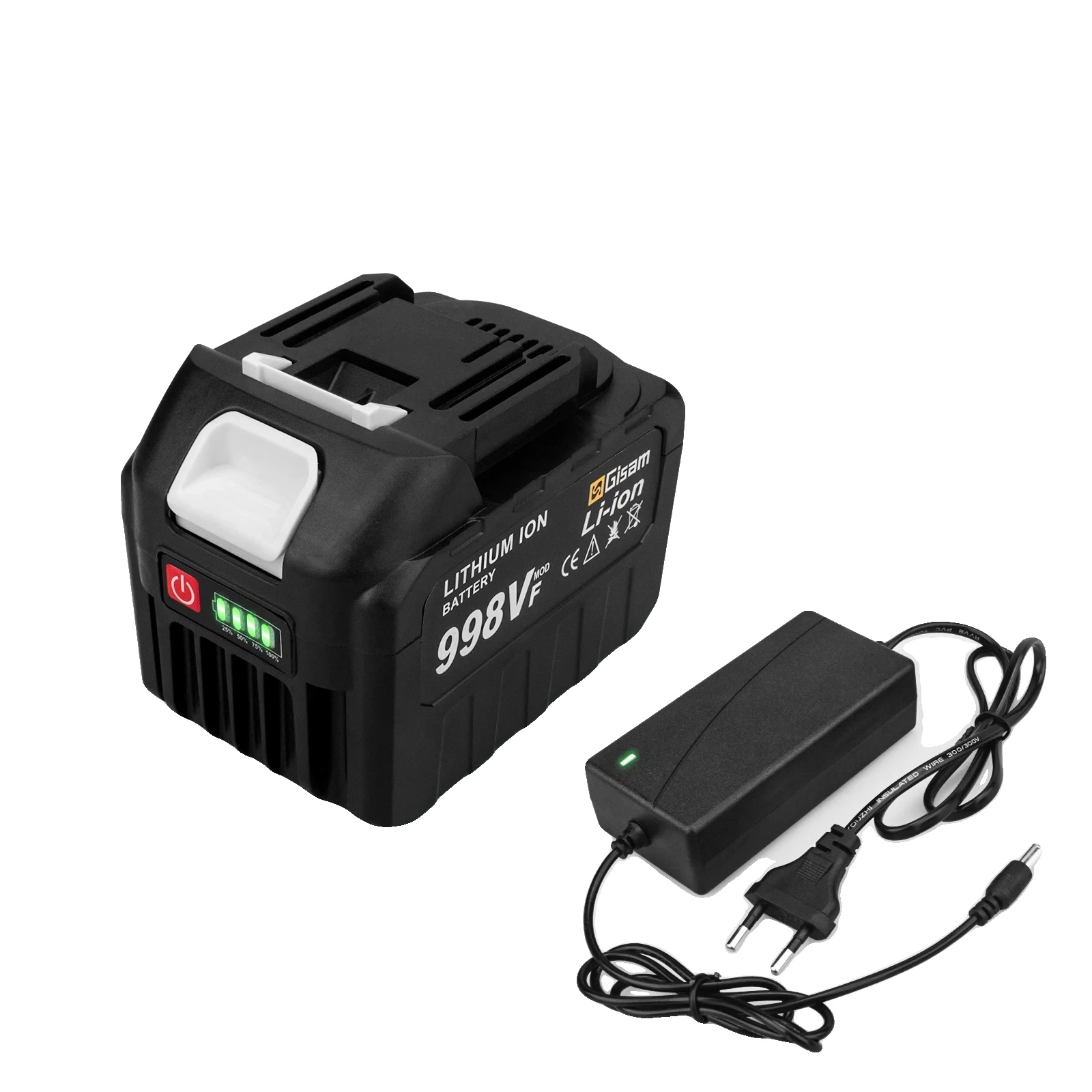 Wiederaufladbare Batterie, 4500mah Kapazität, Ce-zertifiziert, 1x998vf-1xladegerät