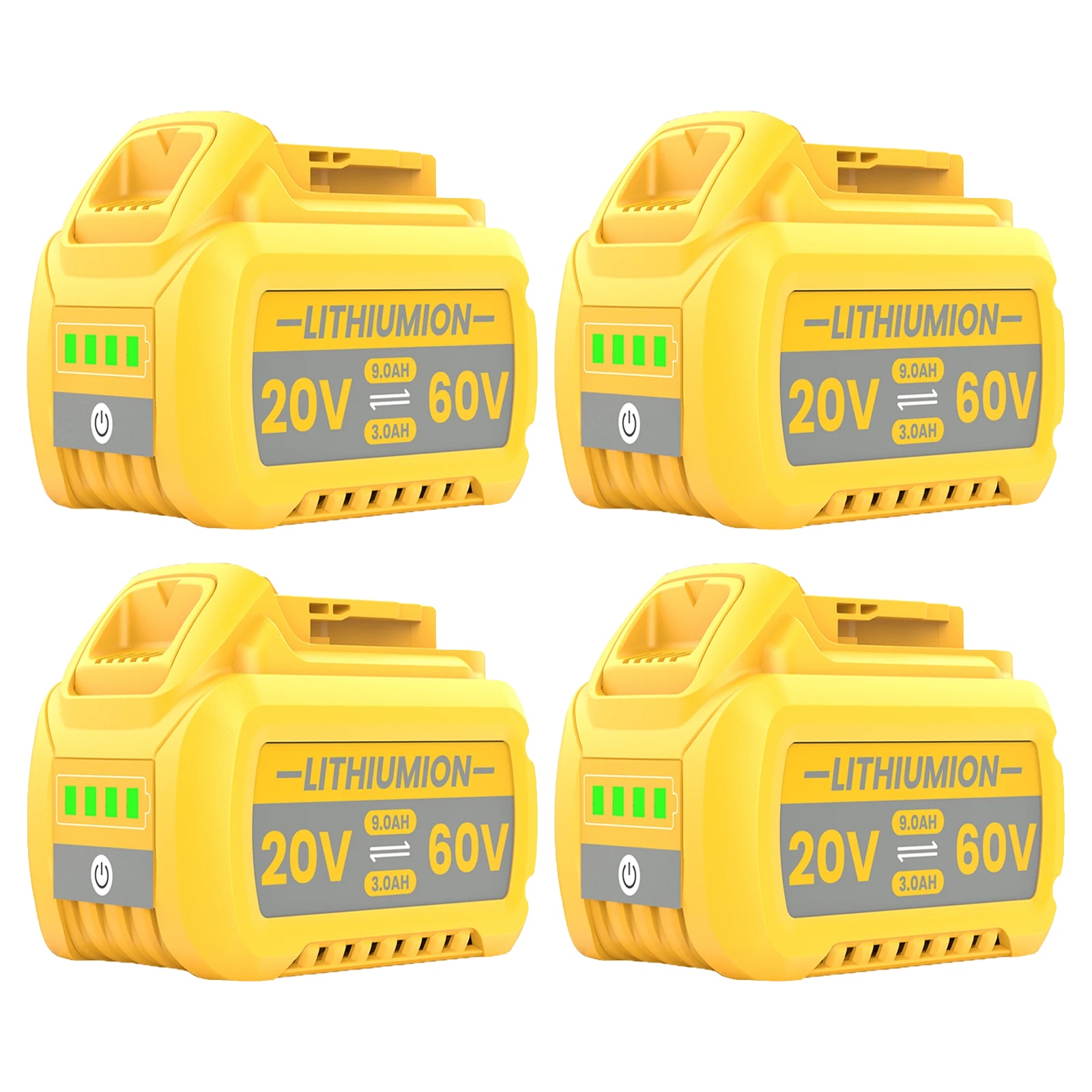 Akkutausch, 9000mah Kapazität, Kompatibel Mit Mehreren Modellen, 4stk 9000mah