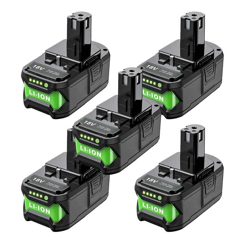 Wiederaufladbare Batterie, 8000mah Kapazität, Li-ion Typ, Kompatibel Mit Ryobi, 5stk 8000mah