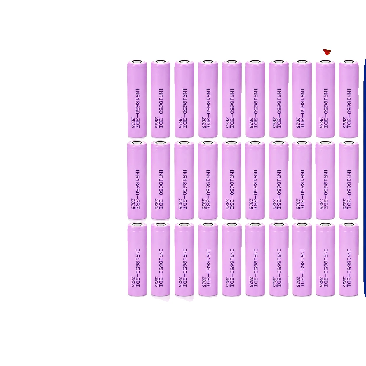 Lithium-ionen-batterie, 3500mah Kapazität, 20a Entladeleistung, 30pcs Inr18650-35e
