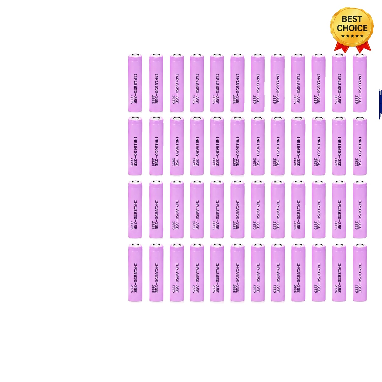 Lithium-ionen-batterie, 3500mah Kapazität, 20a Entladeleistung, 50pcs Inr18650-35e