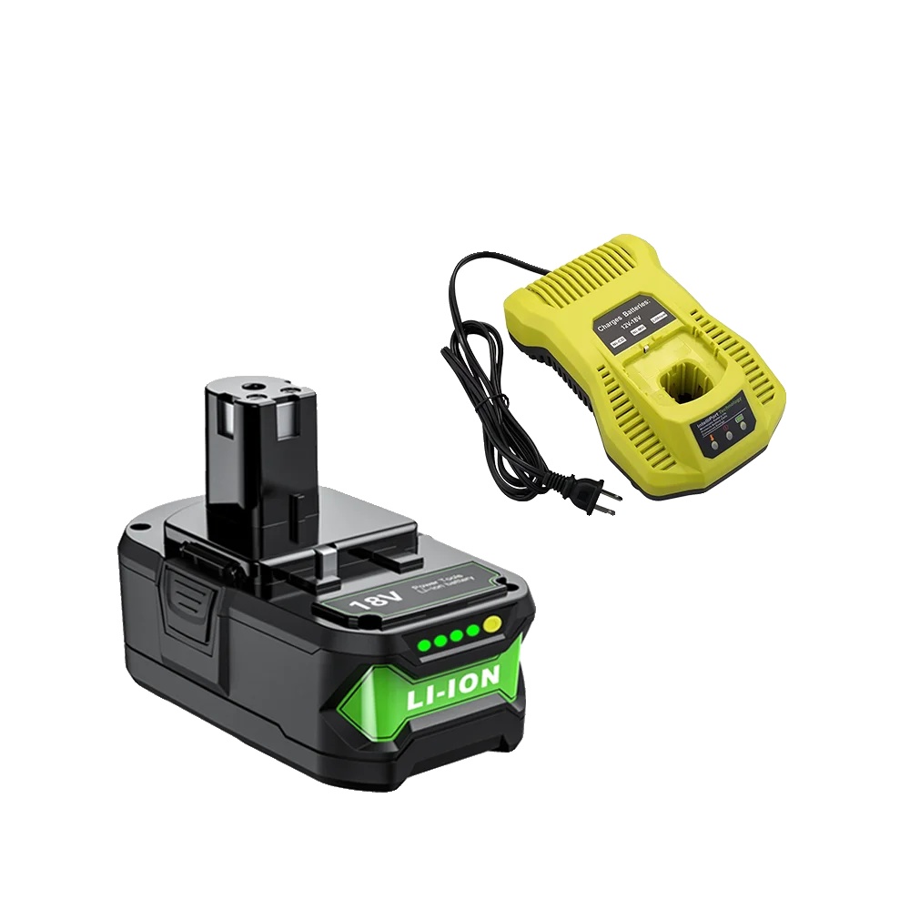 Lithium-ionen-batterie, 7000mah Kapazität, 18v Spannung, Kompatibel Mit Ryobi, 1 Batterie 1 Ladegerät
