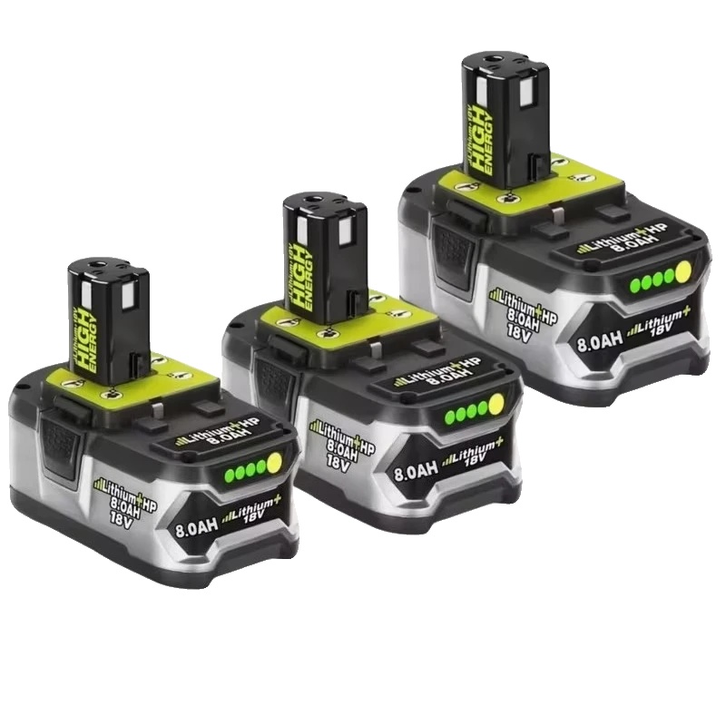 Lithiumbatterie, 18v, 8000mah Kapazität, Ryobi 18v 8.0ah 3pcs, 18v