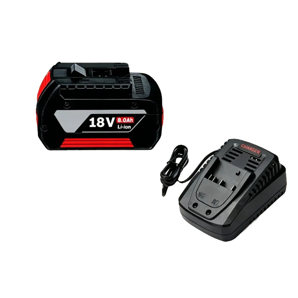 Ersatzbatterie, 18v, 8000mah Kapazität, 1pcs-ladegerät, 18v-d