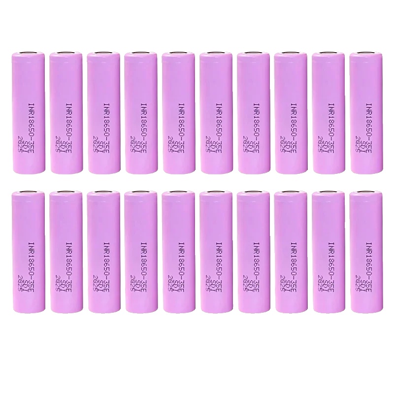 Wiederaufladbare Lithium-ionen-batterie, 3500mah Kapazität, 25a Entladestrom, 20 Stück Batterie, 3,7 V
