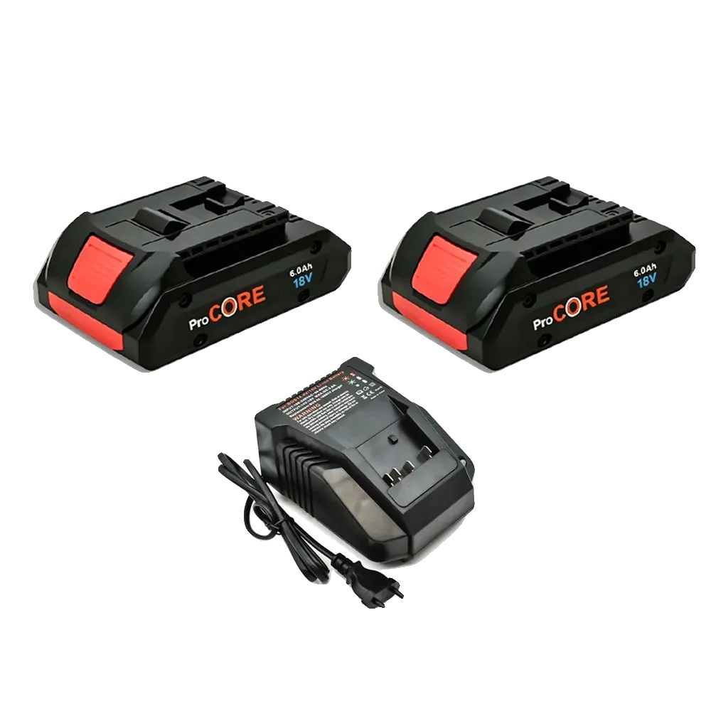 Lithium-ionen-akkupack, 6000mah Kapazität, Kompatibel Mit 18v Werkzeugen, 1ladegerät 2batterien