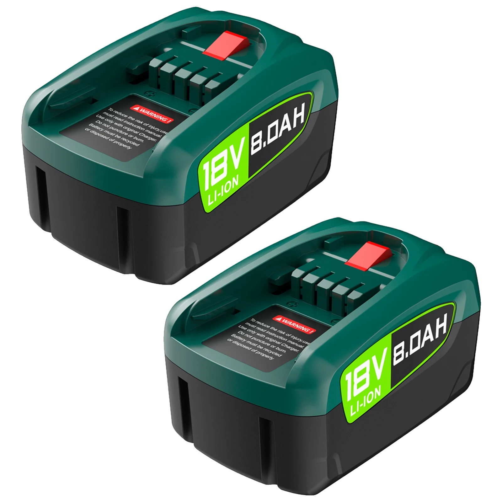 Wiederaufladbare Batterie, 8000mah Kapazität, 18v Kompatibilität, 2stk 8000mah Bat