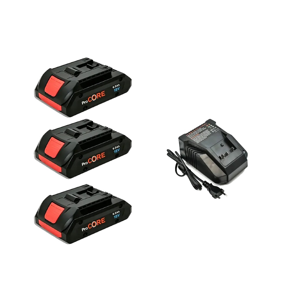 Lithium-ionen-akkupack, 6000mah Kapazität, Kompatibel Mit 18v Werkzeugen, 1ladegerät 3batterien