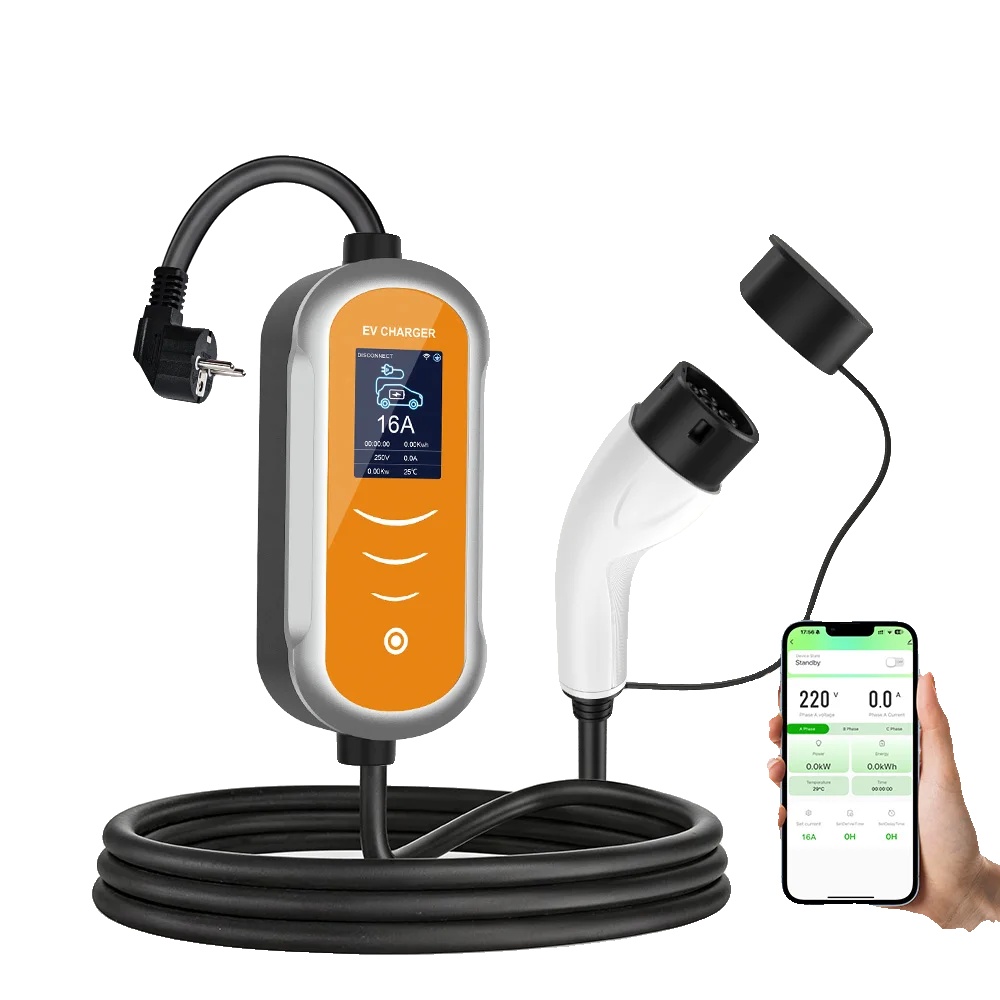 Ev-ladegerät, 5m Kabel, Smart-app-steuerung, 3.5kw 16a 5m