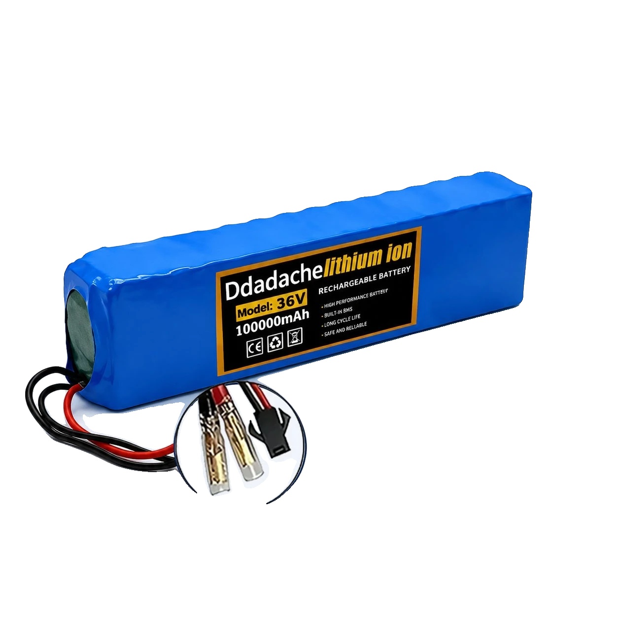 Lithium-ionen-batteriepack, 100ah Kapazität, Kompatibel Mit Elektrofahrzeugen, Bullet-sm