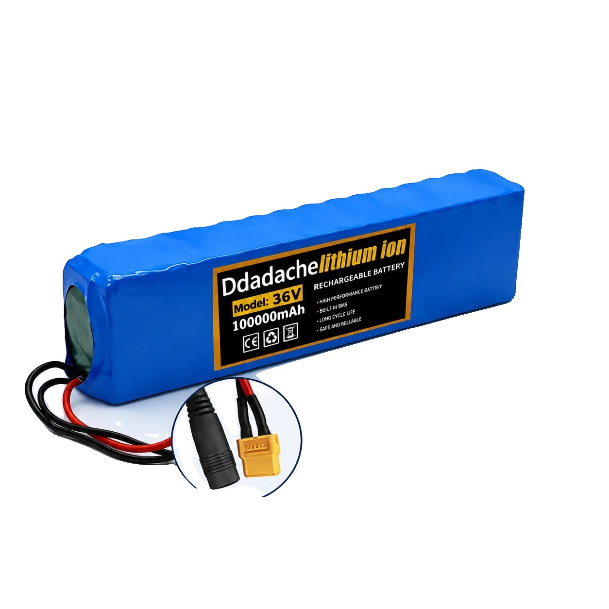 Lithium-ionen-batteriepack, 100ah Kapazität, Kompatibel Mit Elektrofahrzeugen, Xt60-dc