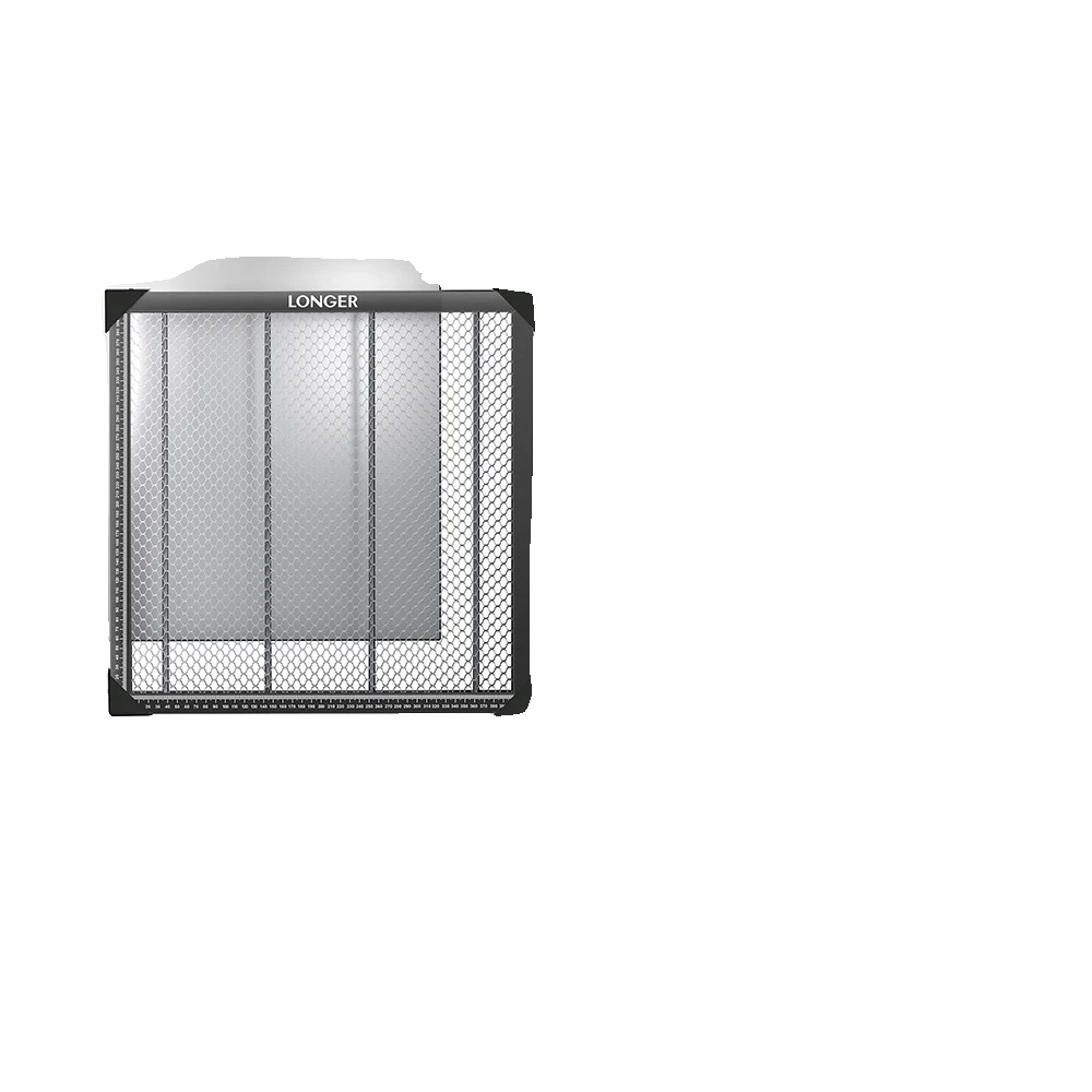 Laserbett, 440mm X 440mm X 22mm, Aus Eisen Und Aluminium, Gewicht 2,75kg, Geeignet Für Die Meisten Lasergravurmaschinen, Verpackungsmaße 485mm X 485mm
